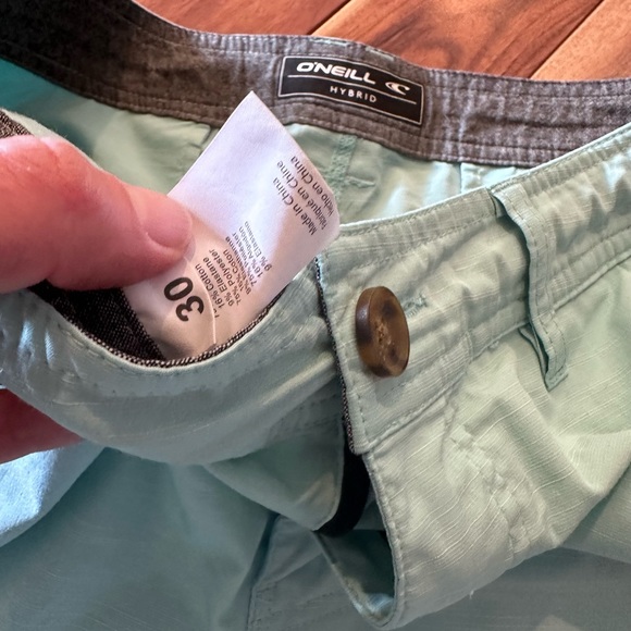 O’Neill teal sea foam size 30 men’s board shorts lightly used - Picture 4 of 5